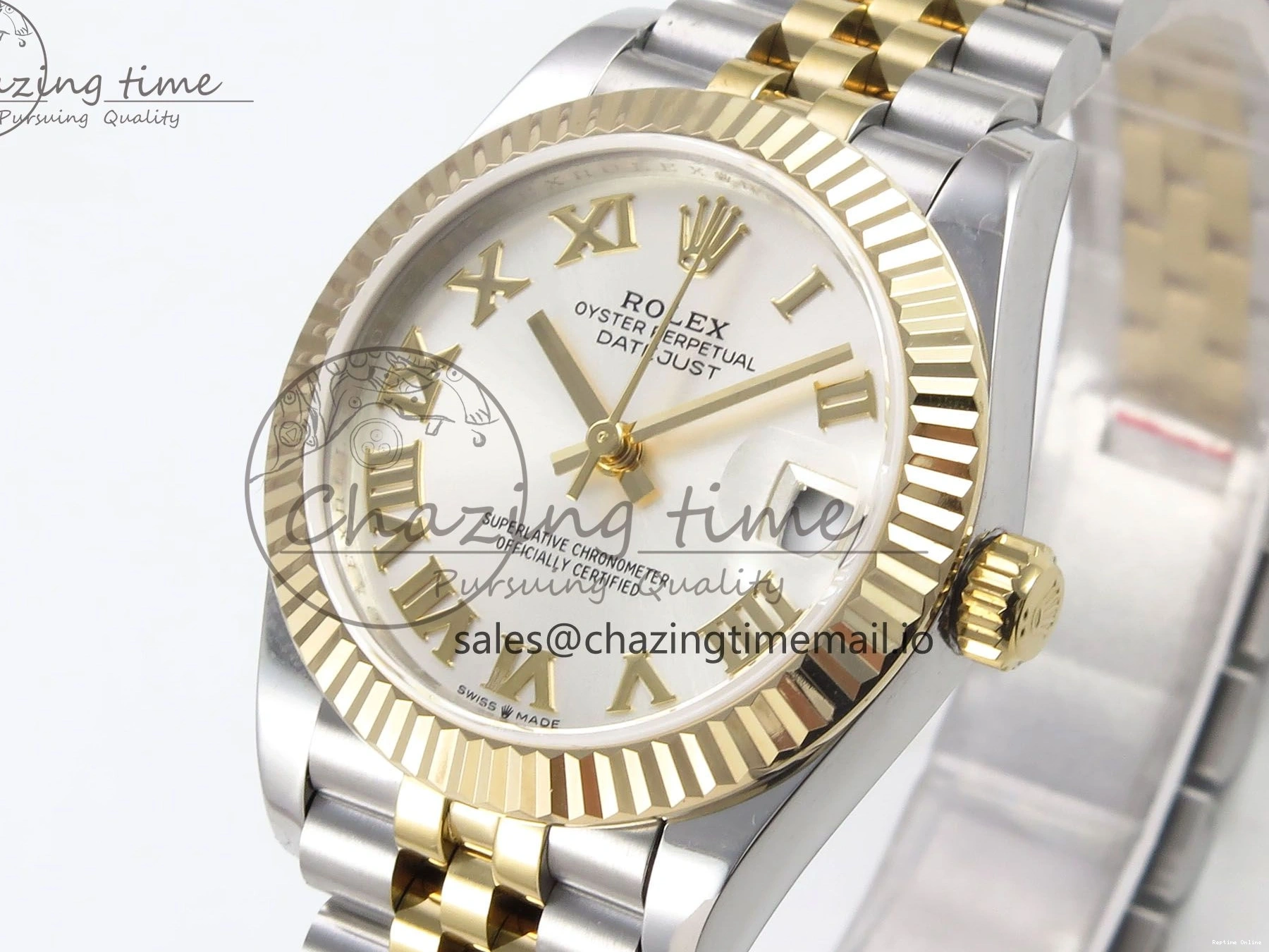 0102 Upgraded DateJust 31 278273 SS YG GMF 1:1 Best Edition 904L Steel Silver Roman Dial on Jubilee Bracelet A 1155